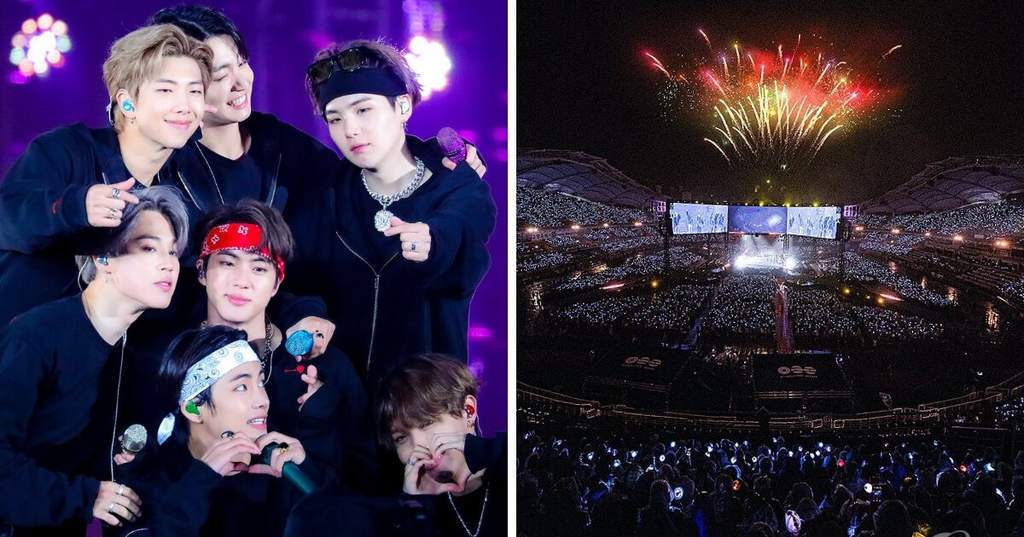 Grup K-Pop BTS dalam rangkaian tur dunia ARIRANG yang mencetak rekor pendapatan tertinggi