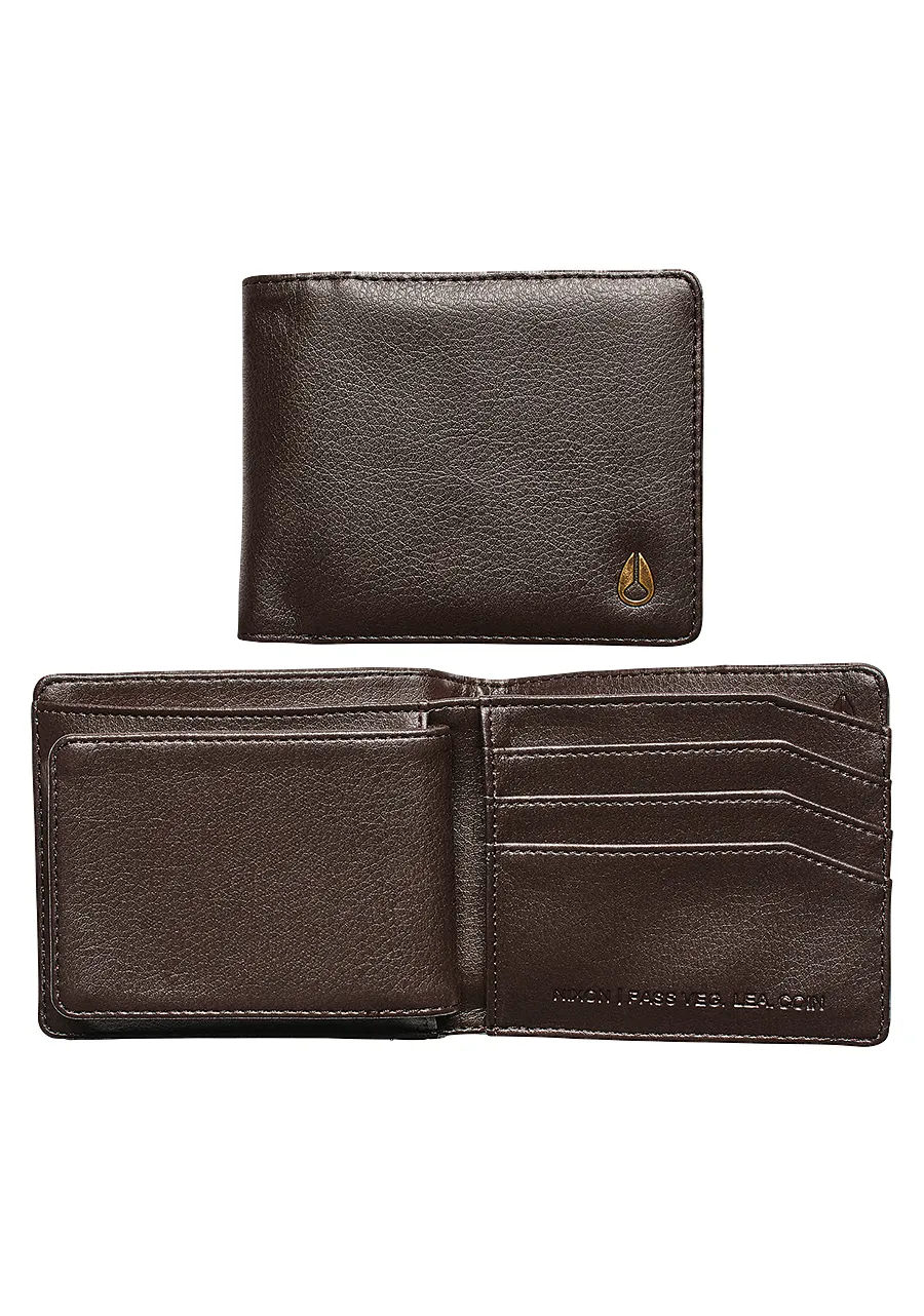 Dompet Kulit Vegan Pass Coin Wallet Coklat