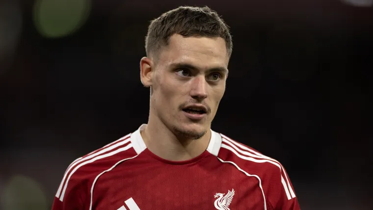 Pemain baru Liverpool Florian Wirtz dalam pertandingan Premier League