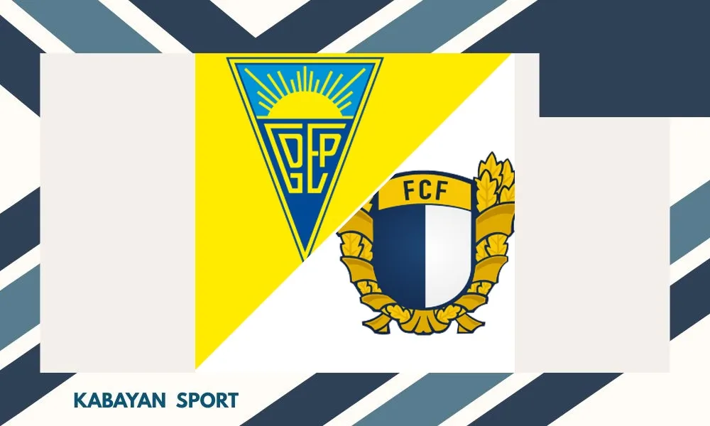 Ilustrasi pertandingan Estoril vs FC Famalicao di Estádio António Coimbra da Mota Portuguese Primeira Liga