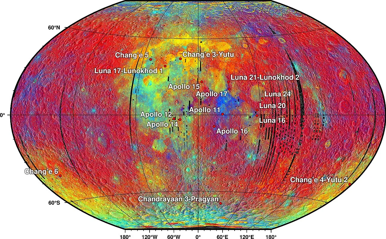 Ilustrasi kendaraan lunar rover saat melakukan eksplorasi di permukaan Bulan