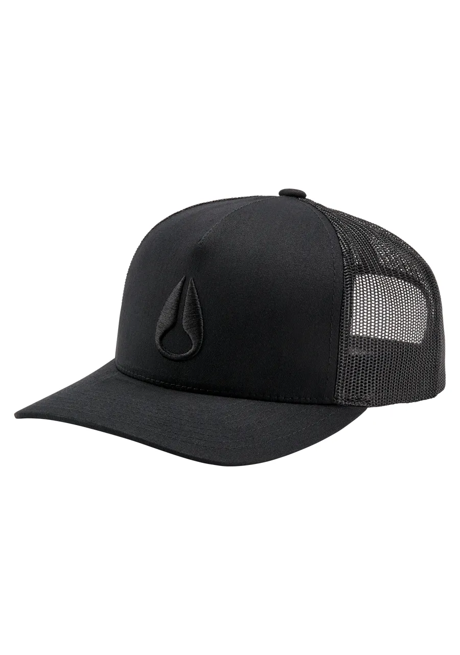 Iconed Trucker Hat Black warna hitam eksklusif koleksi terbaru dari Joy368