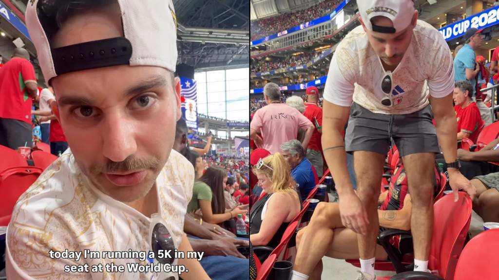Aksi Influencer Berlari 5K di Kursi Stadion World Cup Tuai Kecaman