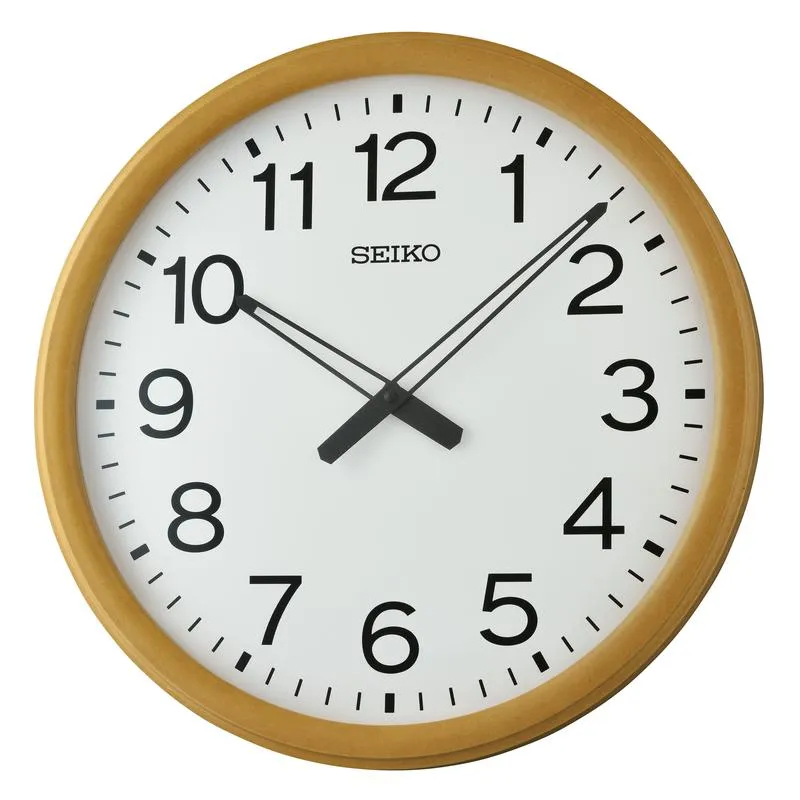 Jam Dinding Kayu Seiko QXA851BN Quartz Sweep Design Elegan