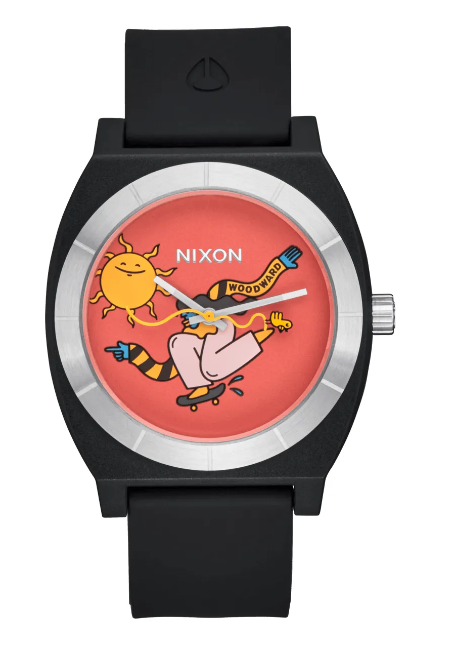 Jam Tangan Analog Nixon Time Teller OPP Black Yellow