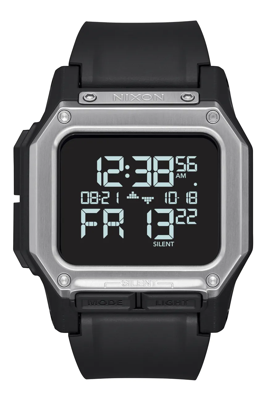 Jam Tangan Militer Nixon Regulus Black Silver Tahan Banting