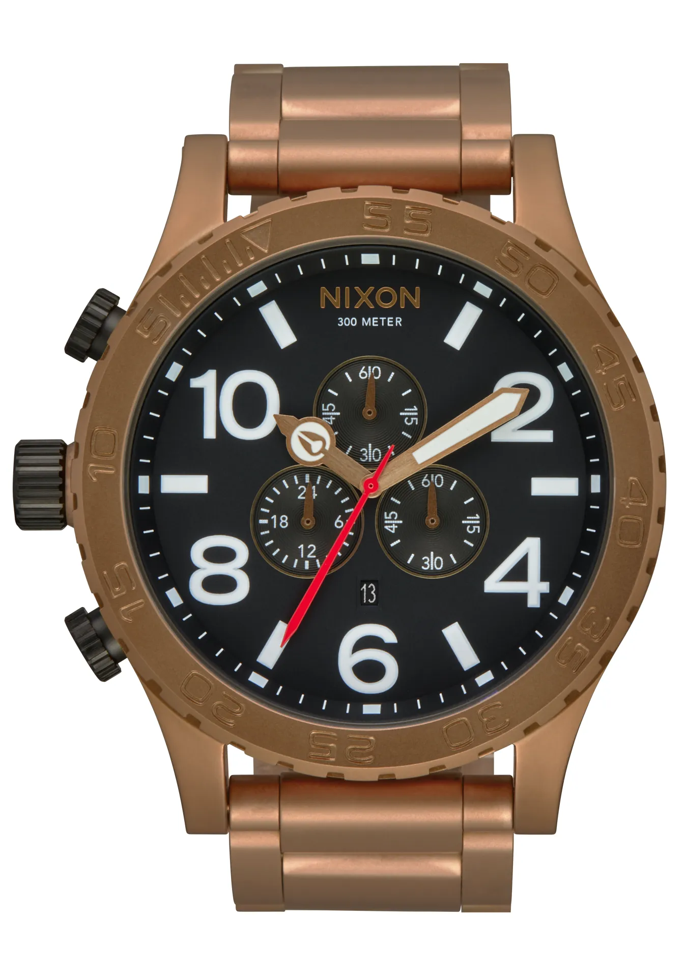 Jam Tangan Pria Nixon 51-30 Chrono Bronze Black