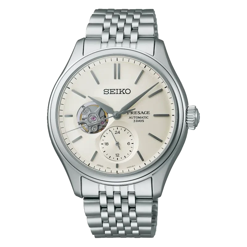 Jam Tangan Pria Seiko Presage Classic Shiro-iro Open Heart SPB469J1