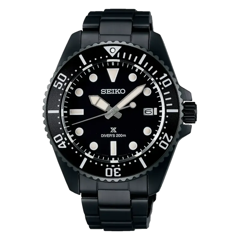 Jam Tangan Pria Seiko Prospex Solar Diver All-Black SNE599P1