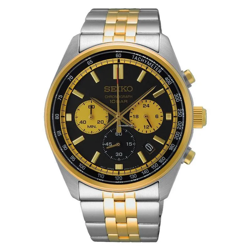 Jam Tangan Pria Seiko Two-Tone Sport Chronograph SSB430P1