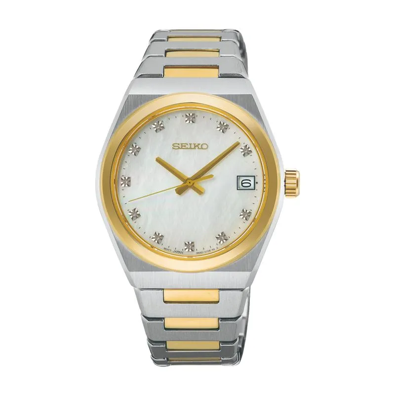 Jam Tangan Wanita Seiko Dress SUR604P1 Original Bicolor