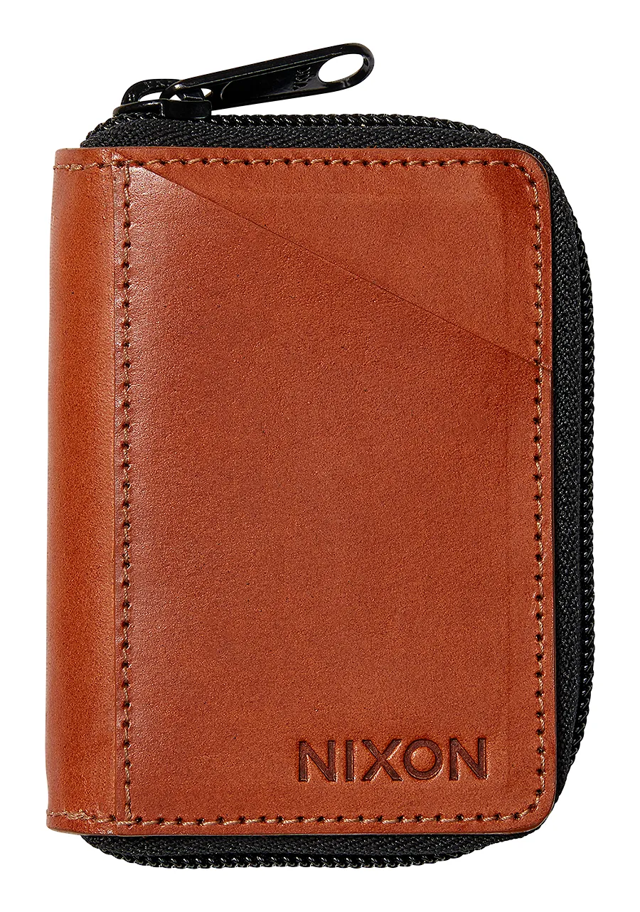 Orbit Zip Card Leather Wallet Saddle warna coklat eksklusif dari Joy368