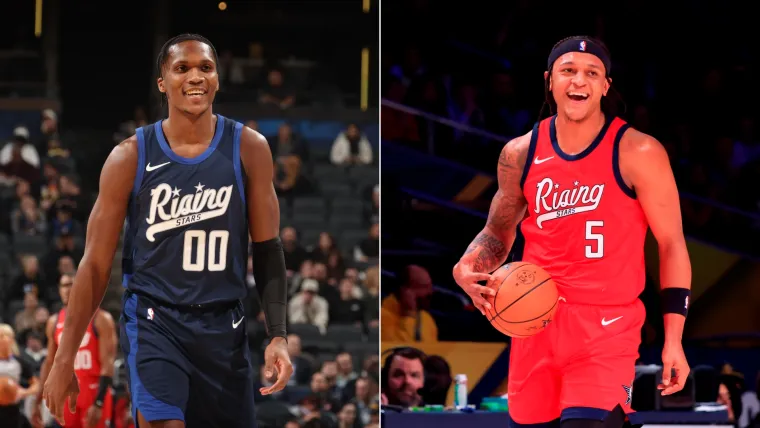 Pemain Indiana Pacers Bennedict Mathurin saat berlaga di NBA All-Star Rising Stars Game