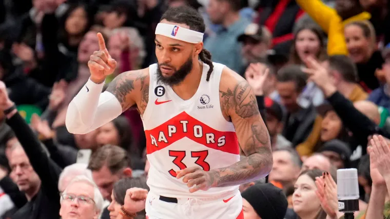 Gary Trent Jr. saat membawa Toronto Raptors menang atas Sacramento Kings di pramusim NBA