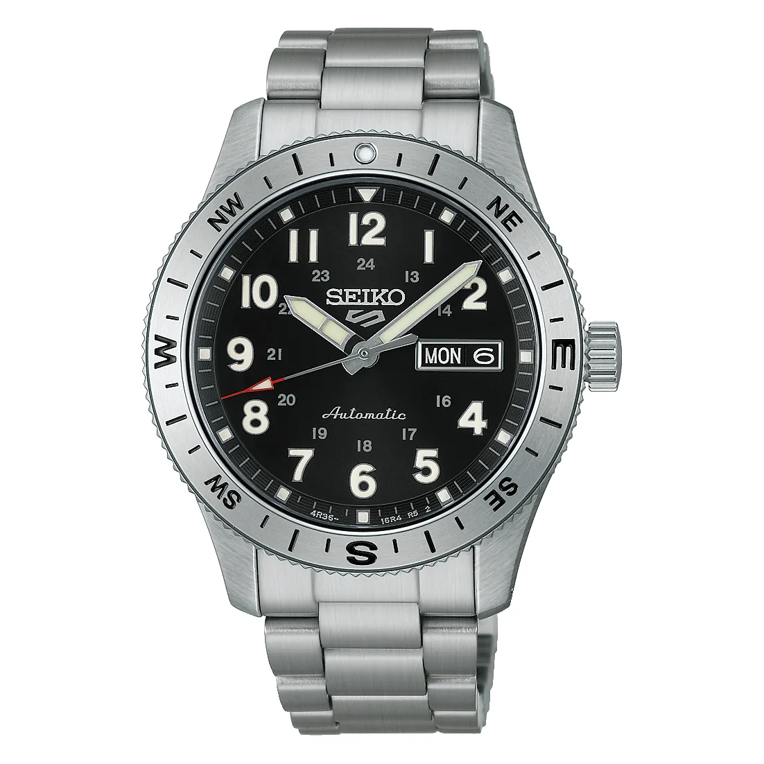 Jam tangan Seiko 5 Sports Field Black Dial otomatis original dari Joy368