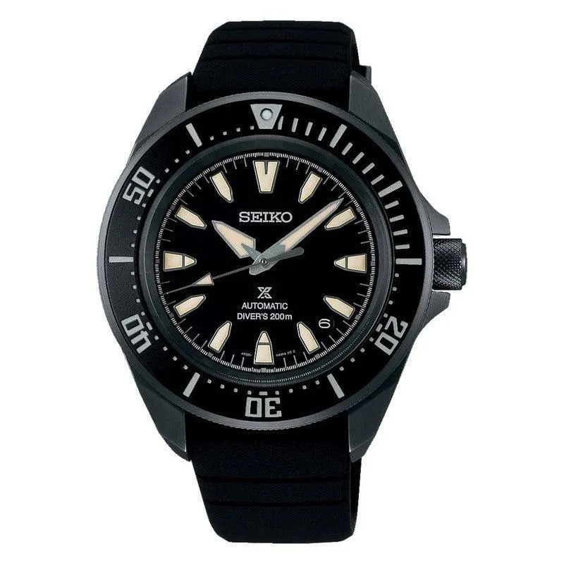 Seiko Prospex Automatic Divers SRPL15K1 original dengan strap silikon hitam di Joy368