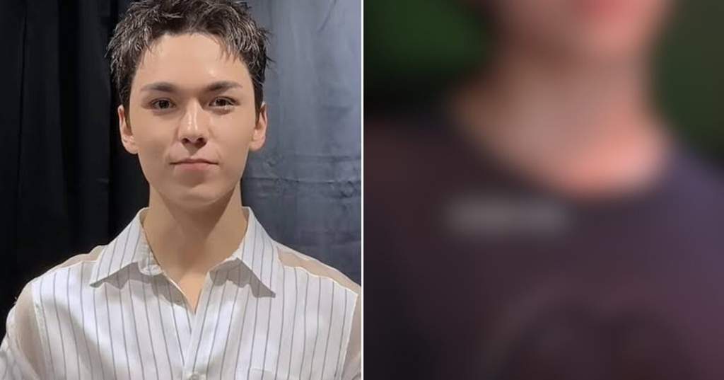 Transformasi visual dramatis Vernon SEVENTEEN dengan gaya rambut poni era 2000-an