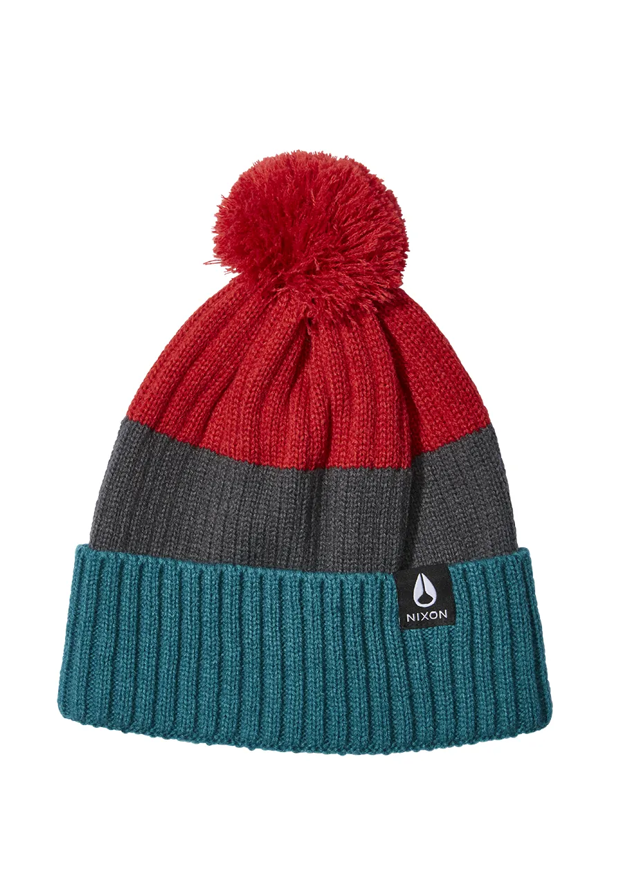 Topi Beanie Nixon Schrader Dark Cedar Red