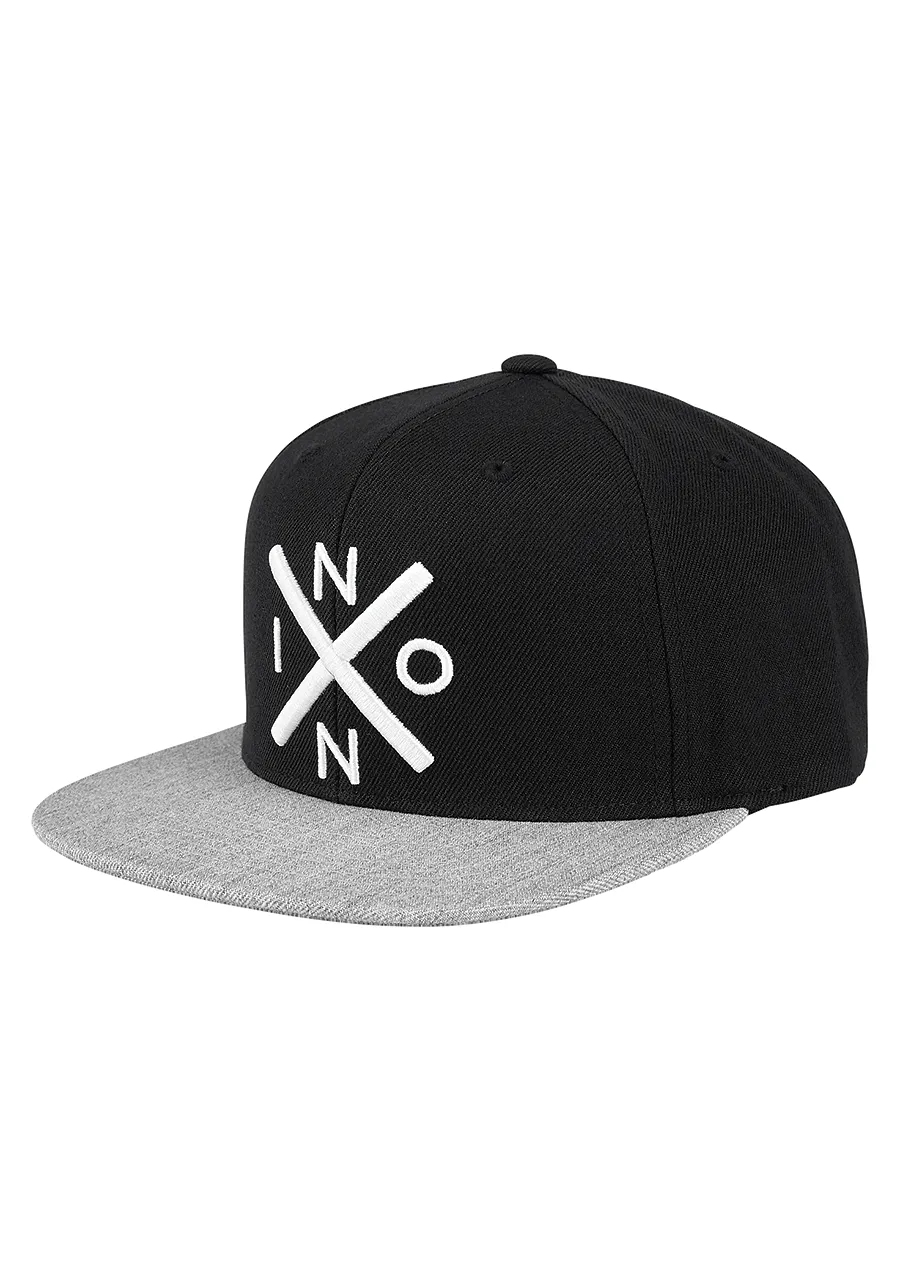 Topi Snapback Nixon Exchange Hitam Abu-abu