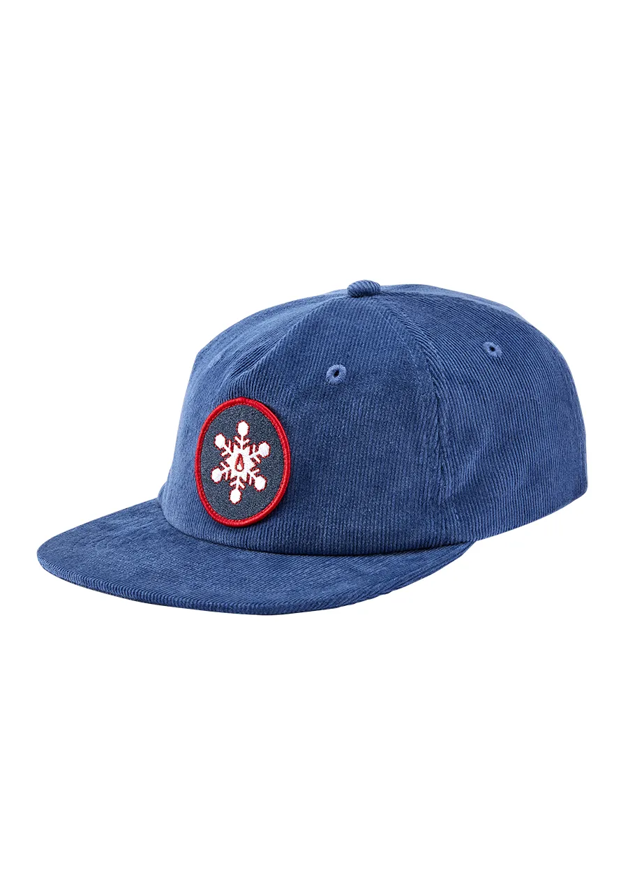 Topi Strapback Nixon Krakta Corduroy Biru Navy