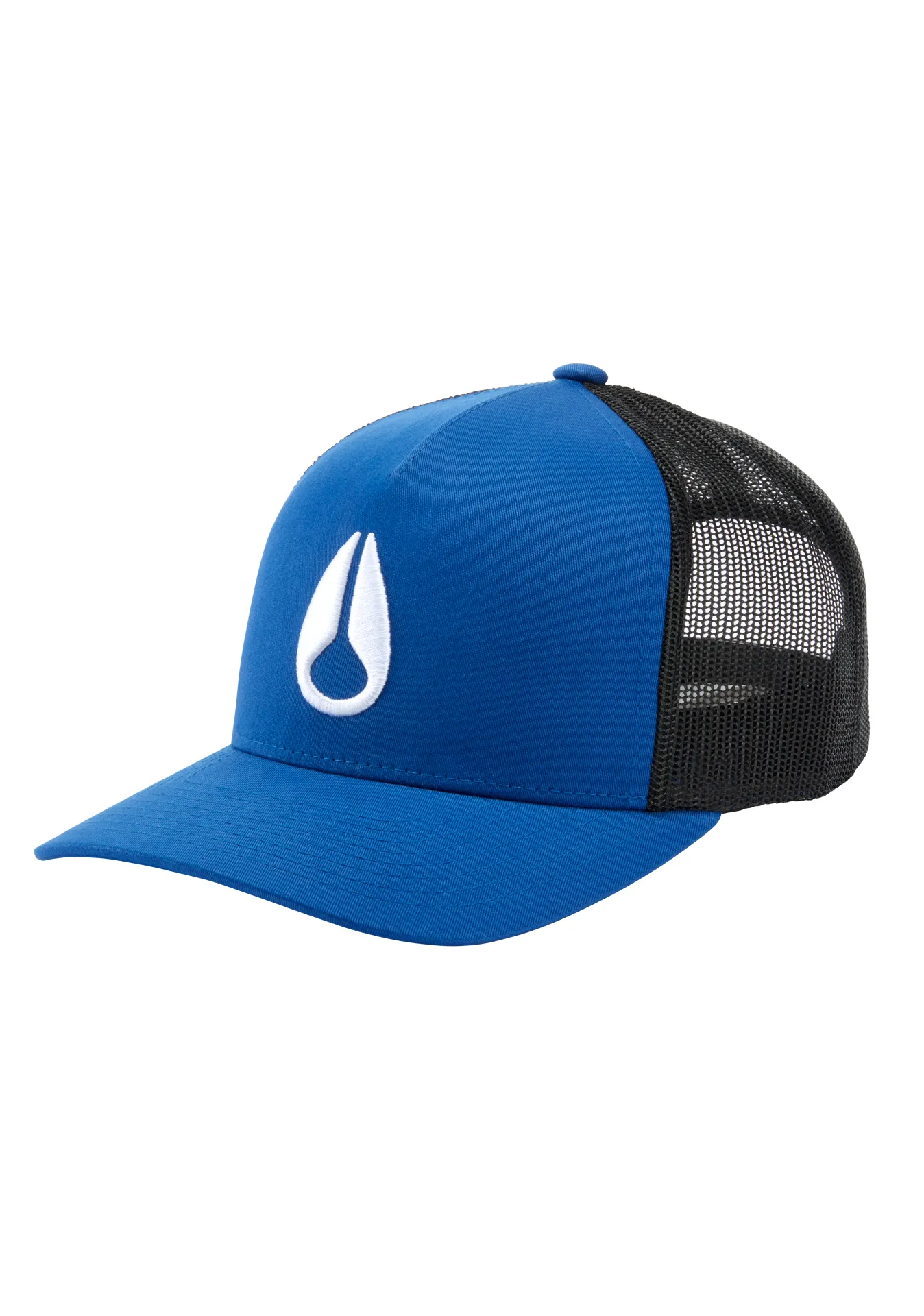Topi Trucker Nixon Iconed Royal Biru Hitam