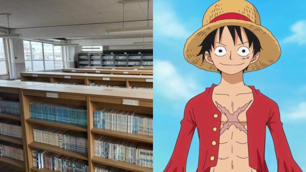 Gedung Sakata Manga Library yang dipenuhi rak berisi ribuan komik manga kuno di Jepang
